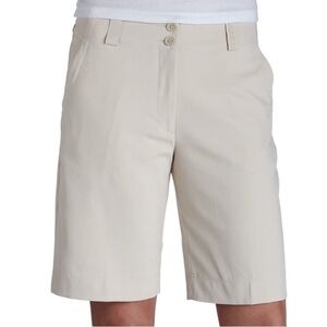 Nike Dri-Fit Tour Performance Bermuda Golf Short Tan 8 Tennis Outdoor Stretch